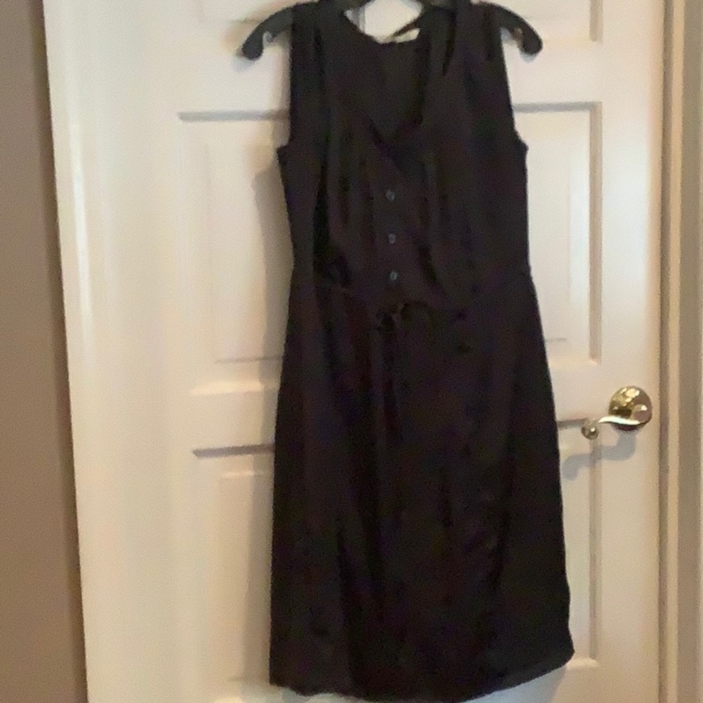 Maternity dress black silky material size small